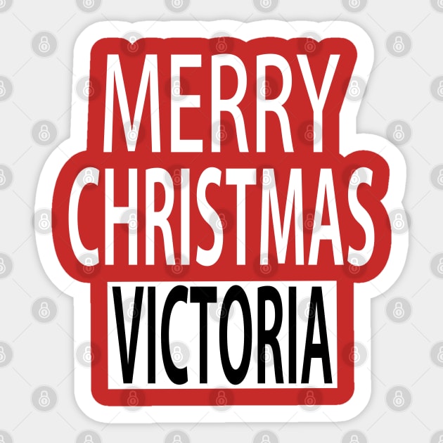 merry Christmas Victoria Sticker by ananalsamma